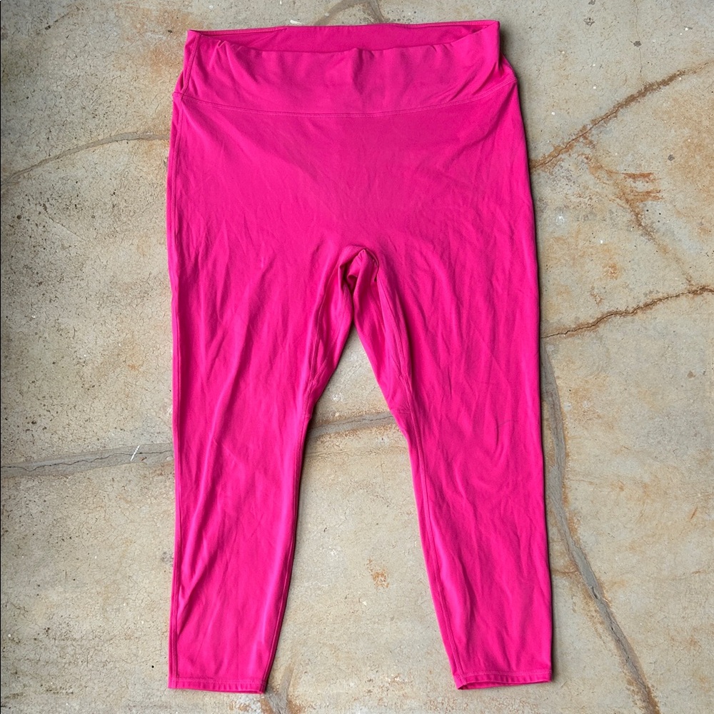 Motion365 High Waisted Capri Hot Pink Fabletics Leggings